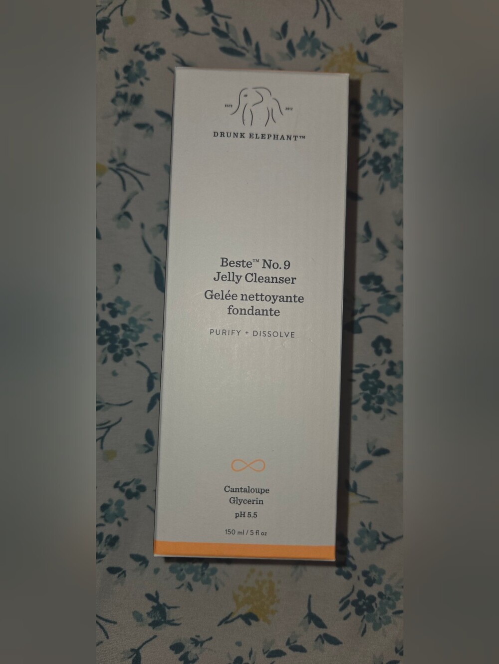 Drunk Elephant Beste No.9 Jelly Cleanser - White and Orange Trim